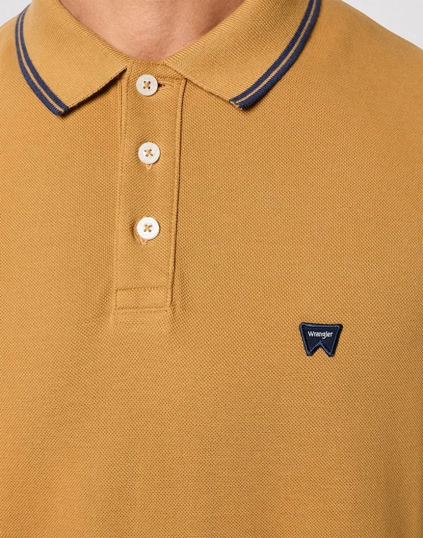 Wrangler Tipped Short Sleeve Polo Shirt Must-Have Item