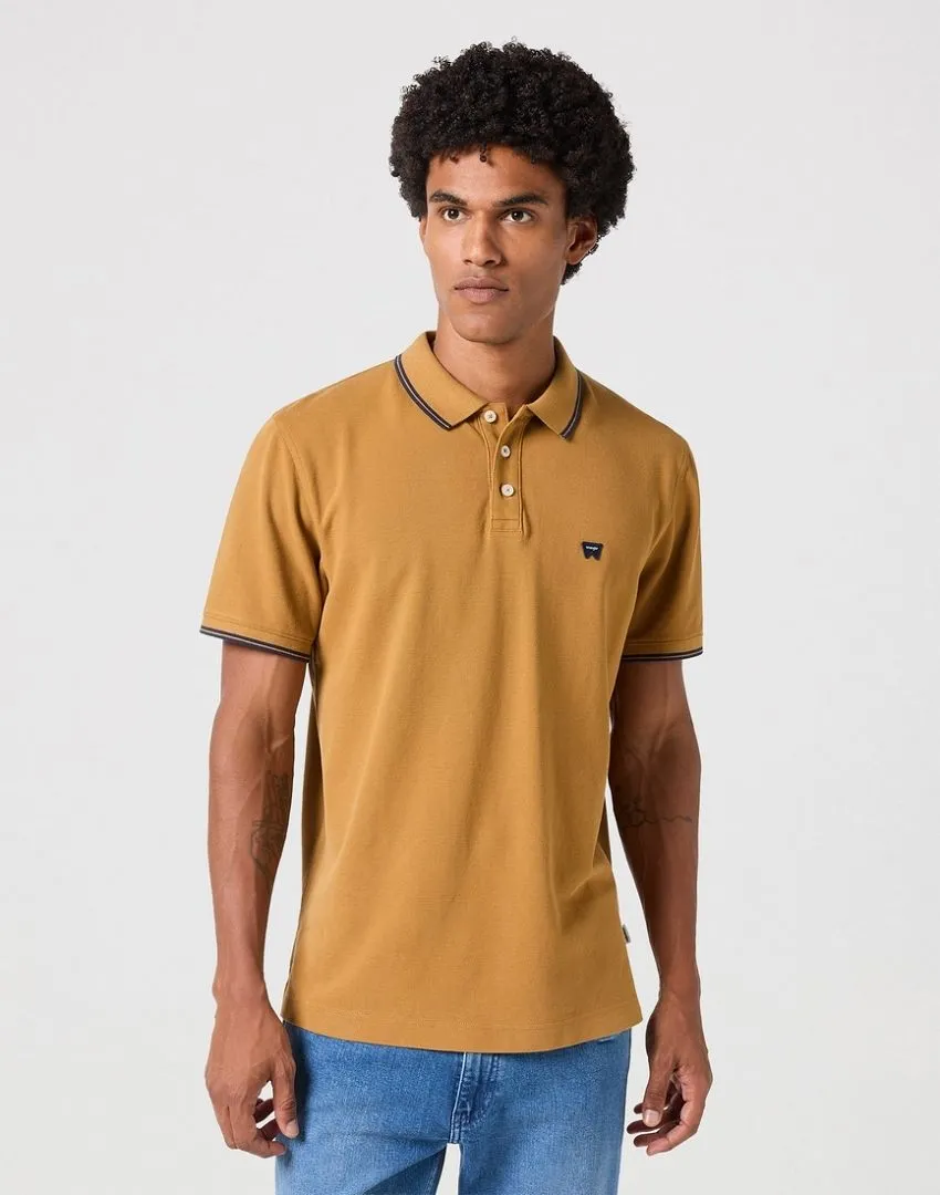 Wrangler Tipped Short Sleeve Polo Shirt Must-Have Item