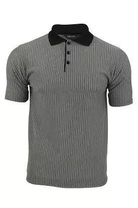 Xact Clothing Men's Short Sleeved Stripe Polo Shirt